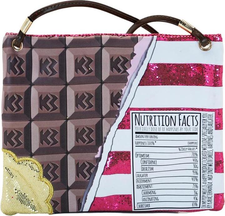 Actual product image Oh My Pop! Action Mini Horizontal Across The Body Bag Chocolat