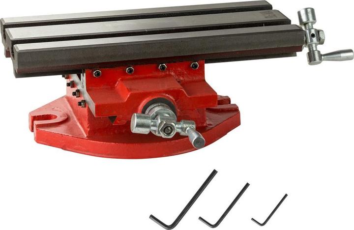 Immagine prodotto Dema Tavola trasversale Tavola di fresatura Tavola di foratura Morsa Tavola coordinata 140x310mm