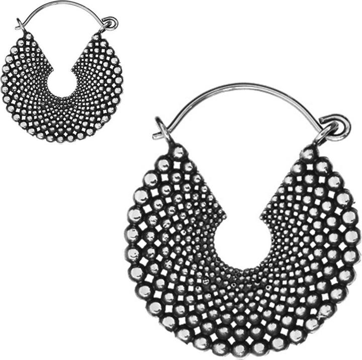 Image du produit Star Piercing Boucles d'oreilles argent Assiette de boules (Laiton)