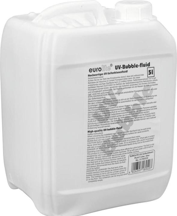 Eurolite Seifenblasenfluid Blau 5 l (Seifenblasenmaschine)