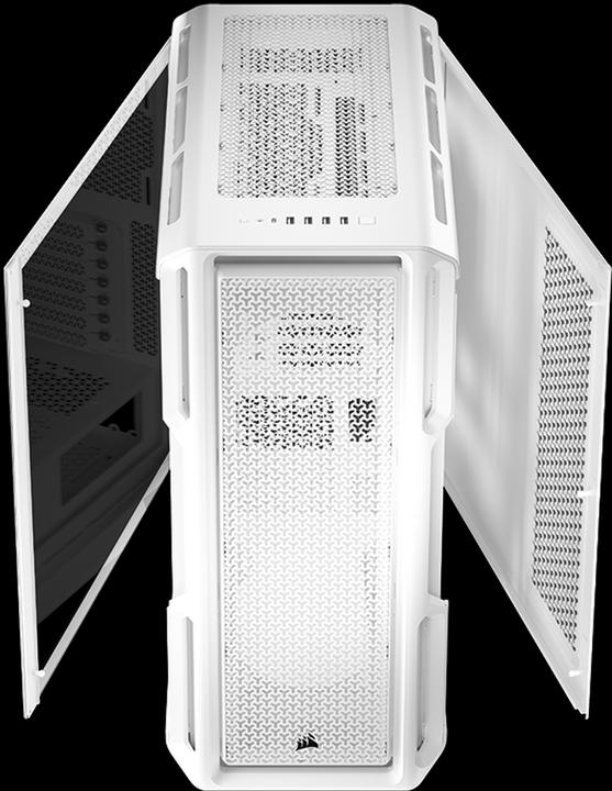 Produktbild Corsair Geh Midi 5000T (Tempered Glass) White (mATX, Mini-ITX, ATX, E-ATX)