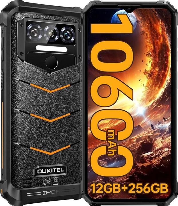 Image du produit Oukitel Smartphone WP38 6/256 10600mAh DS. Orange (256 Go, Orange, Double SIM)