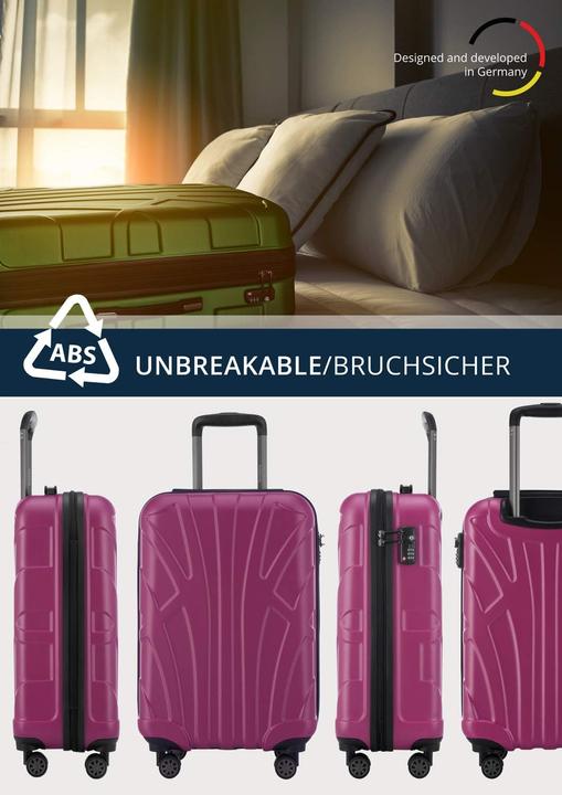 Immagine prodotto Suitline Handgepäck Hartschalen-Koffer (34 l, Bagaglio a mano (fino a 50 litri))