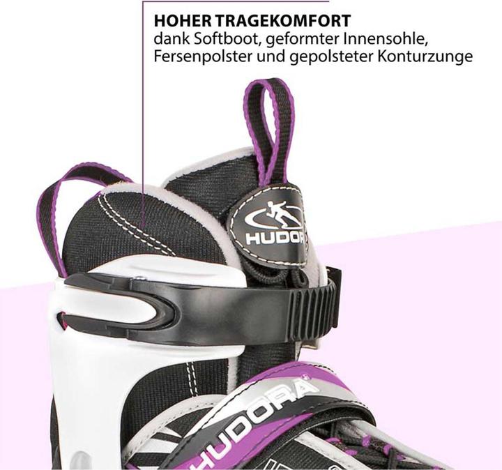 Actual product image Hudora Children Inline Skates Mia Purple (29, 30, 31, 32)
