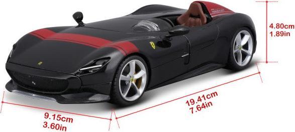 Immagine prodotto Bburago 18-26027 Ferrari - Monza SP1 Nero - 1:24