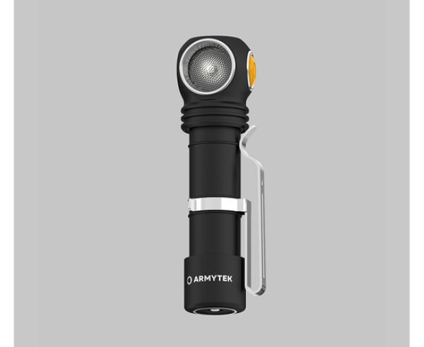 Actual product image ArmyTek Wizard C2 v4 Magnet USB+18650 / LH351D White / 1200 lm / TIR 70°:120° / 1x18650 (11.20 cm, 1200 lm)