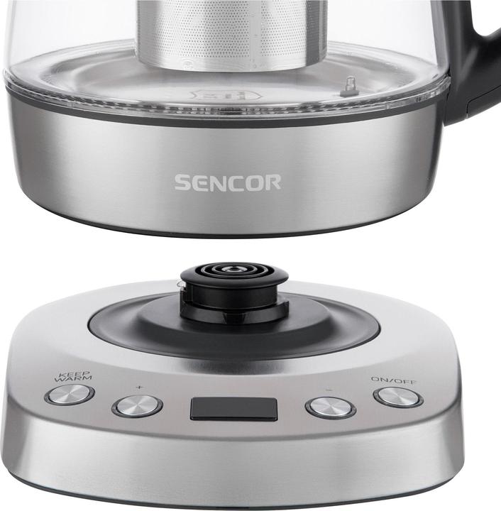 Image du produit Sencor Bouilloire électrique avec filtre à thé 1l, verre 2200W SWK1080SS (1 l)
