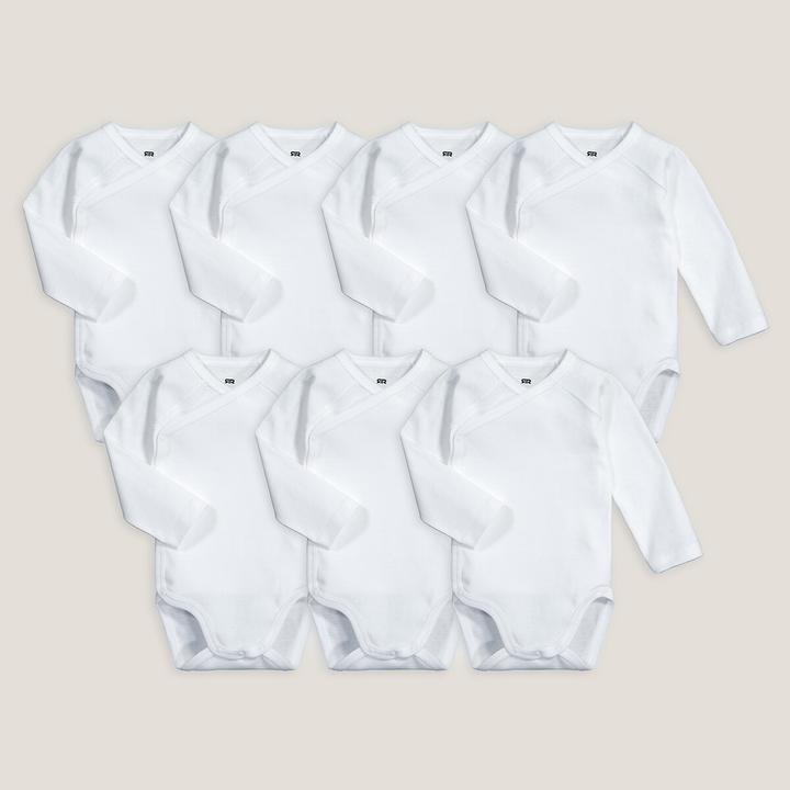 La Redoute Collections 7er-Pack Erstlings-Bodys mit langen Ärmeln