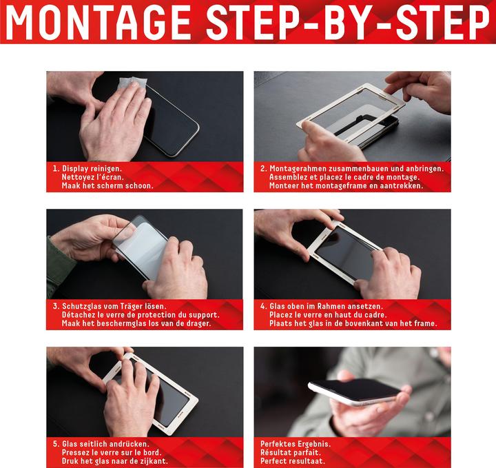 Produktbild Displex Real Glass, 2D Panzerglas + Handyhülle (1 Stück, Samsung Galaxy S22+)
