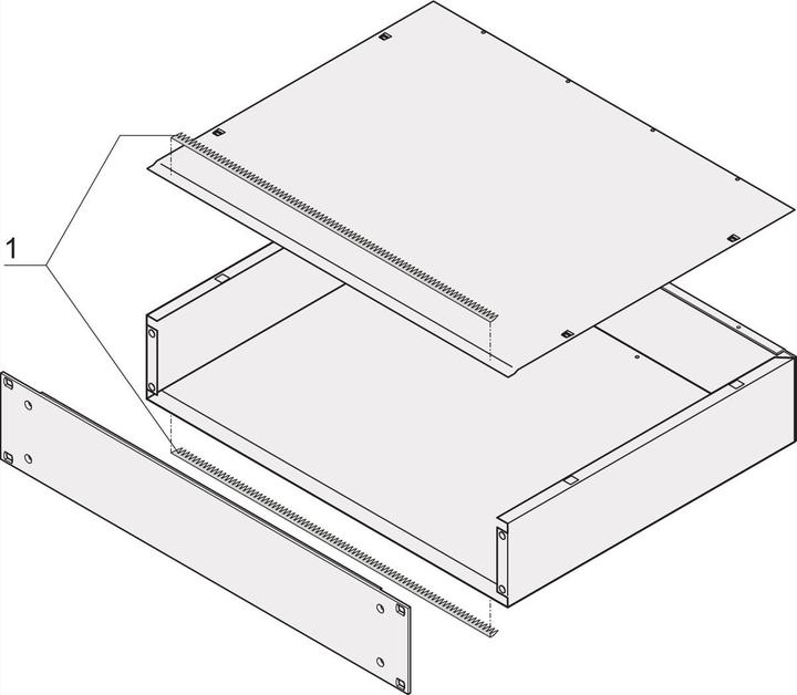 Image du produit Schroff Kit d'étanchéité CEM - KIT D'ÉTANCHÉITÉ HF MULTIPAC/PRO