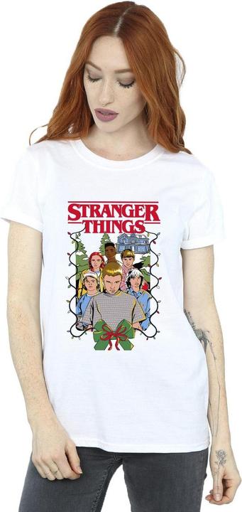 Immagine prodotto Netflix Stranger Things Christmas Poster Maglietta Ampia Donna (M)