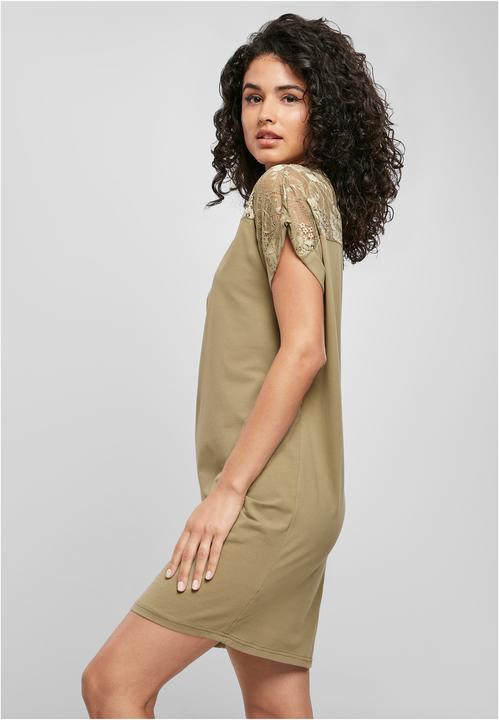 Image du produit Urban Classics Robe tee-shirt en dentelle pour femmes (L)