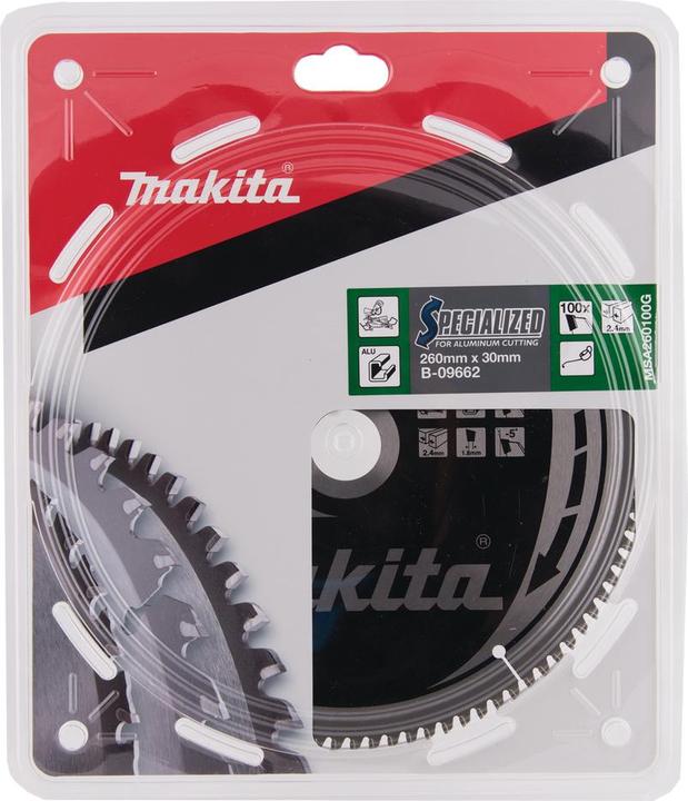 Produktbild Makita Sägeblatt 260x30x100Z B-09662