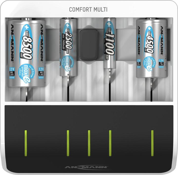 Actual product image Ansmann Comfort Multi Charger (1 pcs., C, D, AAA, AA, 800 mAh, Chargers without battery)