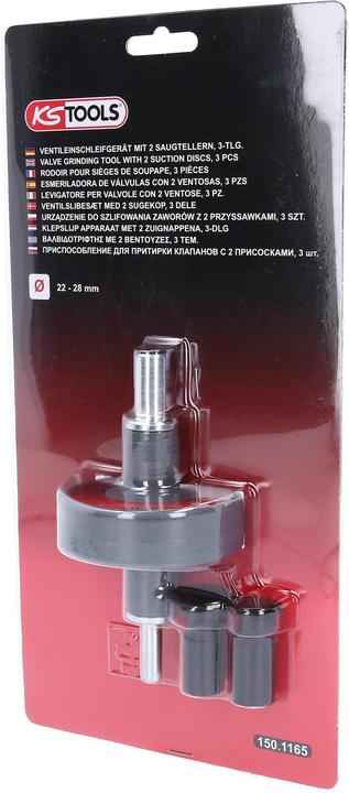 Actual product image KS Tools Valve grinding tool,2 suction disc,3 pcs