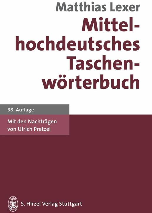 Image du produit Mittelhochdeutsches Taschenwörterbuch (Allemand, Matthias Lexer, 1999)
