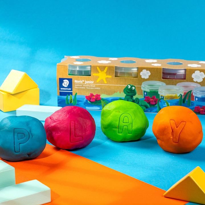 Actual product image Staedtler Play dough Basic 4pcs. white,yellow,red,blue
