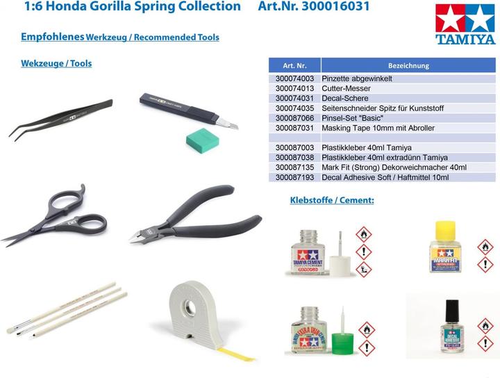 Produktbild Tamiya Honda Gorilla Spring Collection