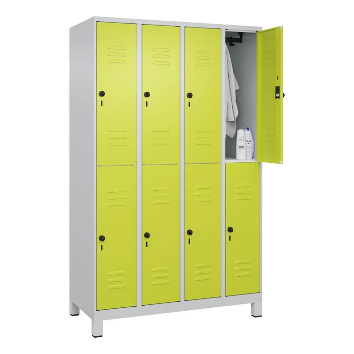 Produktbild C+P Doppel-Garderobenschrank Classic Plus, Abteilbreite 30 cm, mit Füssen