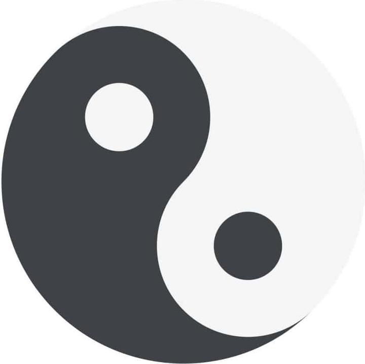 Image du produit Emojione Emoji Yin Yang (20 x 20 cm)