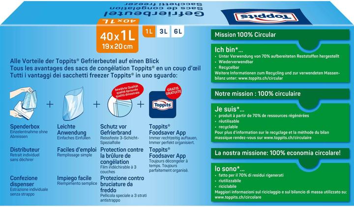 Produktbild Toppits Gefrierbeutel (40 x)
