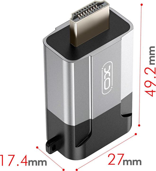 Produktbild xO Adapter GB014 HDMI - VGA grau (HDMI, 2.70 cm)