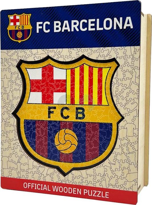 Iconic FC Barcelona - Logo - Wooden Puzzle Size L (500 pieces) (500 pieces)