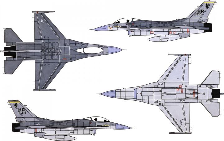 Produktbild Italeri Night Falcon F-16