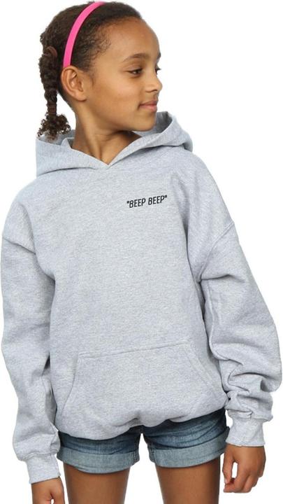 Actual product image Looney Tunes Girls Beep Beep Breast Print Hoodie (140, 146)