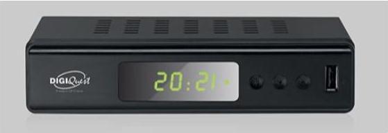 Digiquest Twin Tuner Small Edition Ethernet (RJ-45), Terrestre Full HD Nero (DVB-T2)