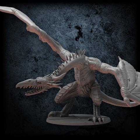 Actual product image Steamforged Games Dark Souls RPG Mini Wave 1 SKU 5 - Guardian Dragon, Minatures Set