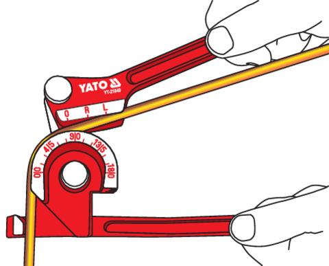 Produktbild Yato Profi Handrohrbieger 6-10mm YT-21840 (265 mm)