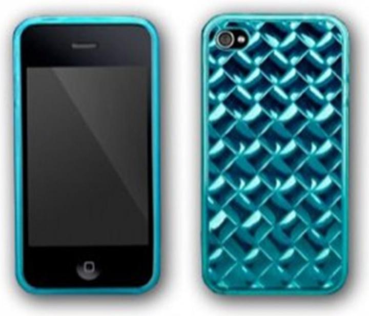 Actual product image More-Thing Handwoven Series - for iPhone 4 - Coral Sea Blue (Apple iPhone 4)