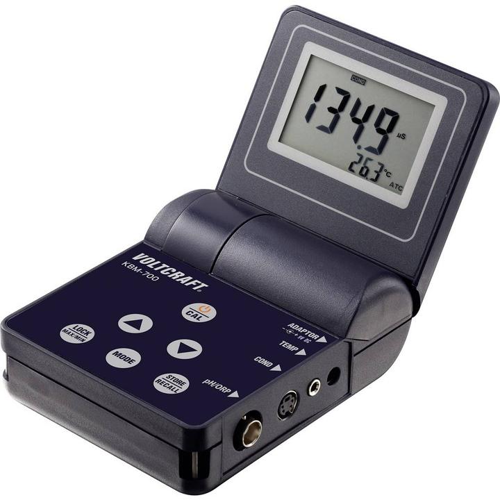 Produktbild Voltcraft KBM-700 Kombi-Messgerät Leitfähigkeit, pH-Wert, Redox (ORP), Temperatur, Salz