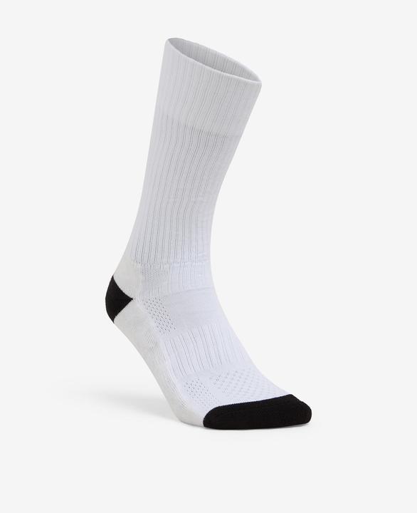 Immagine prodotto Kipsta Damen/Herren Handball Socken High - H500 1 Paar weiss/schwarz (31, 34)