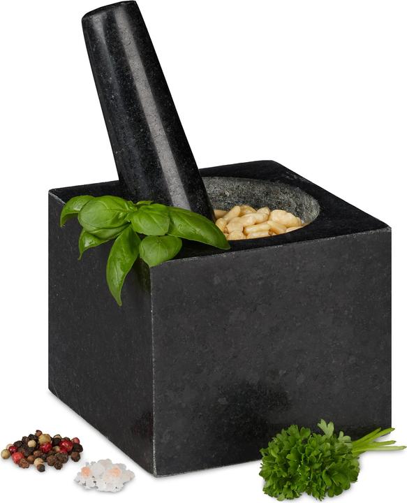 Image du produit Relaxdays Mortier avec pilon, carré