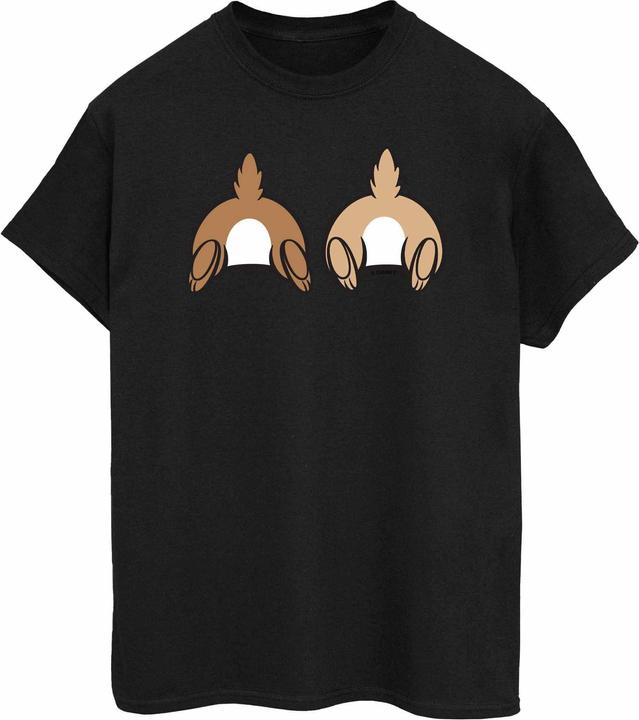 Actual product image Disney Womens/Ladies Chip N Dale Backside Breast Print Cotton Boyfriend T-Shirt (XL)