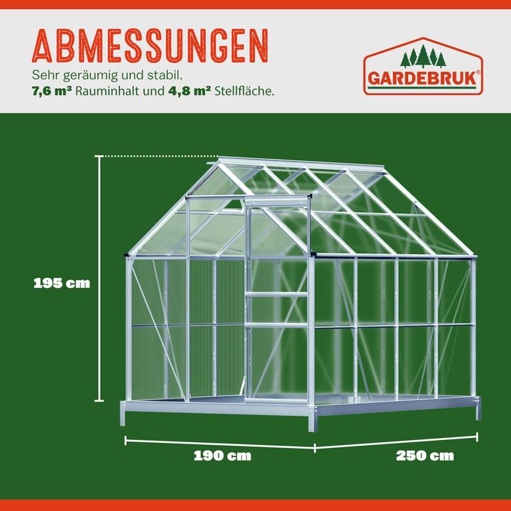 Actual product image Gardebruk Greenhouse