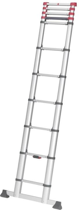 Productafbeelding Hailo FlexLine, aluminium veiligheidstelescopische ladder, 11 sporten (Enkele ladder, 99 cm)