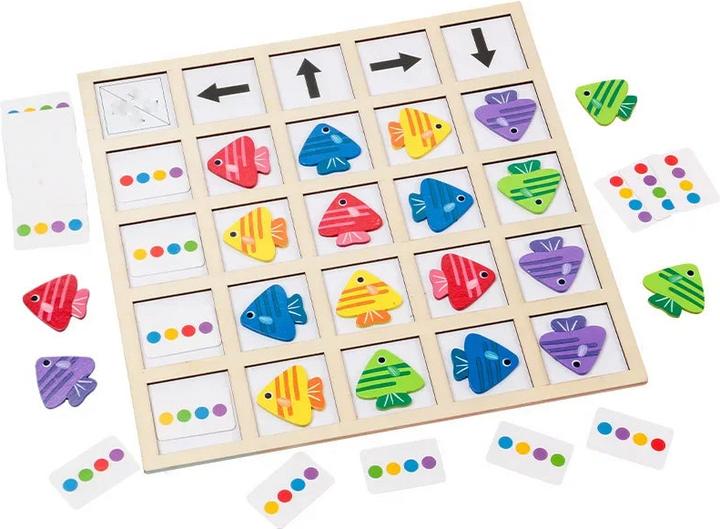 Image du produit Activity Board Enfants Tableau éducatif en bois Jeux Jouets Direction Couleur Bataille Jeu pour Enfants Bébé