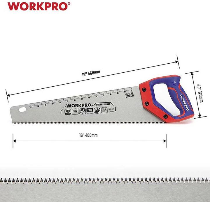 Actual product image Workpro WP215005 Foxtail saw 400 mm