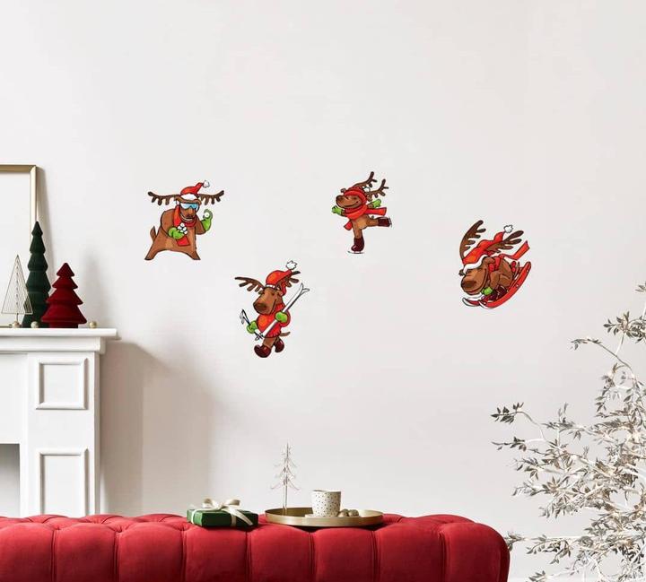 Produktbild Trenddeko Lustige Rentiere (20 x 21 cm)
