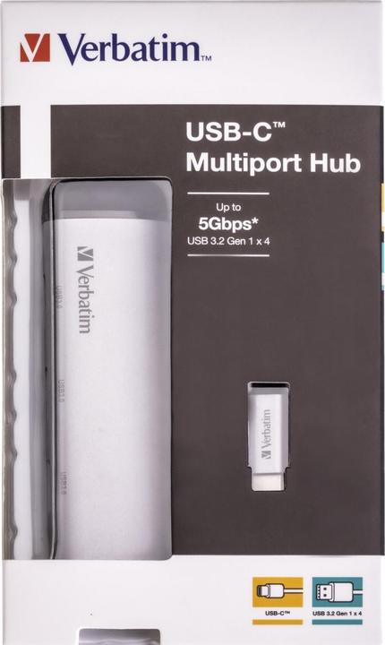 Actual product image Verbatim Multiport (USB-C, 4 Ports)