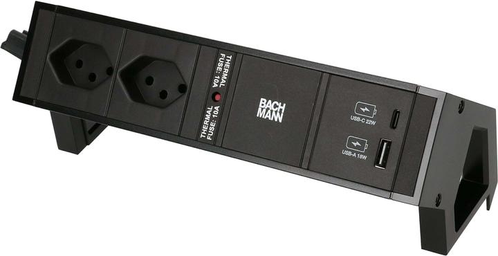Bachmann Desk 2 (2 x, USB-A, USB-C, Type 13, 0.20 m)