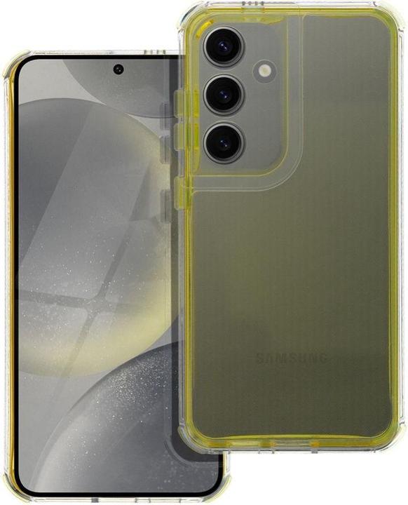 Image du produit OEM Back panel cover MATRIX CLEAR Case for SAMSUNG S25 yellow (Samsung Galaxy S25)