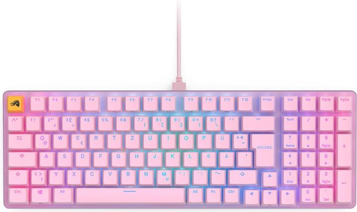 Actual product image Glorious GMMK 2 Full-Size Keyboard - Fox Switches, DE Layout (DE, Cable)
