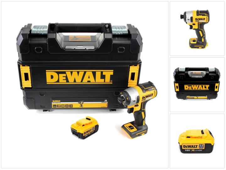 Actual product image DeWalt DCF 887 NT Visseuse à chocs sans fil 18V 205Nm 1/4" Brushless + 1x battery 4,0Ah + Coffret (Rechargeable battery operated)