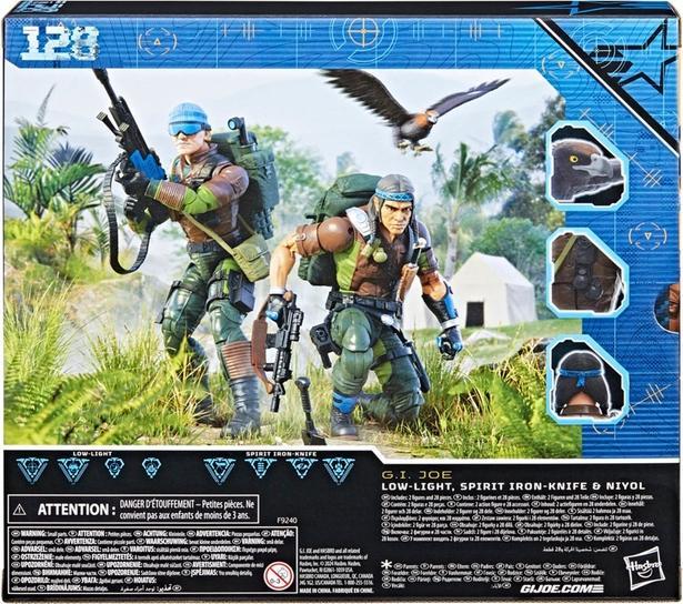 Image du produit Hasbro G.I. Joe Classified Series Action Figures Set Low-Light, Spirit Iron Knife & Niyol
