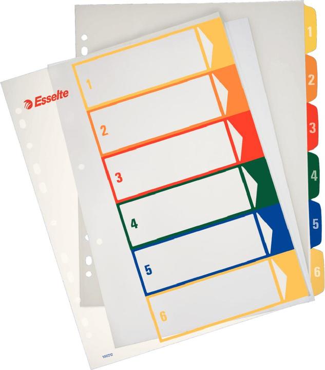 Produktbild Esselte Abstandshalter A4 1/6 MAXI mit Möglichkeit zum Bedrucken (100212)