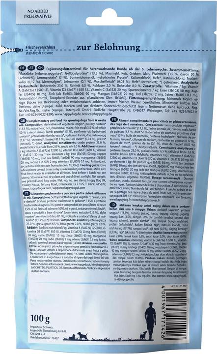 Immagine prodotto Happy Dog Croccantini Fit&Vital Puppy & Junior, 100 g (Cucciolo + gattino, 1 pz., 100 g)